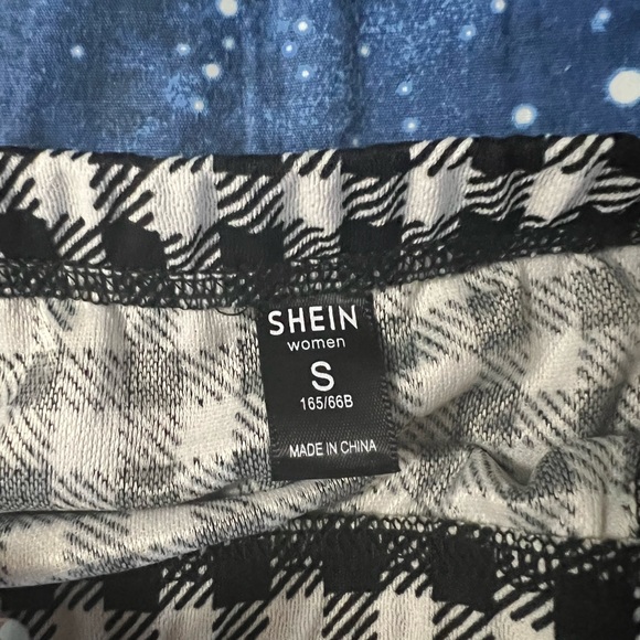 NWOT Shein Black & White Checker Print Mini Skirt - Picture 3 of 5